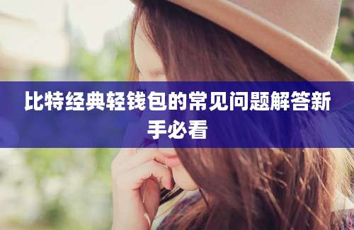 比特经典轻钱包的常见问题解答新手必看