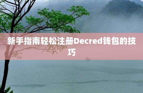 新手指南轻松注册Decred钱包的技巧