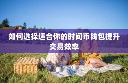 如何选择适合你的时间币钱包提升交易效率
