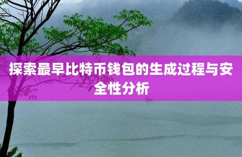 探索最早比特币钱包的生成过程与安全性分析